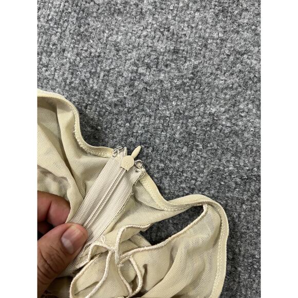 I. AM.GIA Amina Mesh Velvet Burnout Cut Out Low Rise Flare Groovy Pants 2XS Y2K - Picture 7 of 15